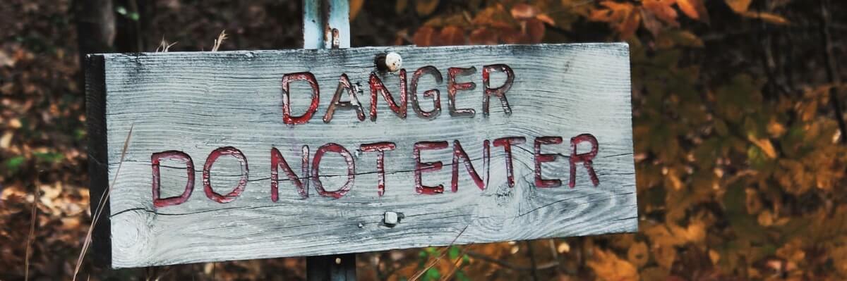 danger do not enter sign