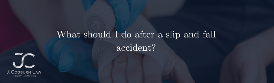 What should I do after a slip and fall accident in Las Vegas?